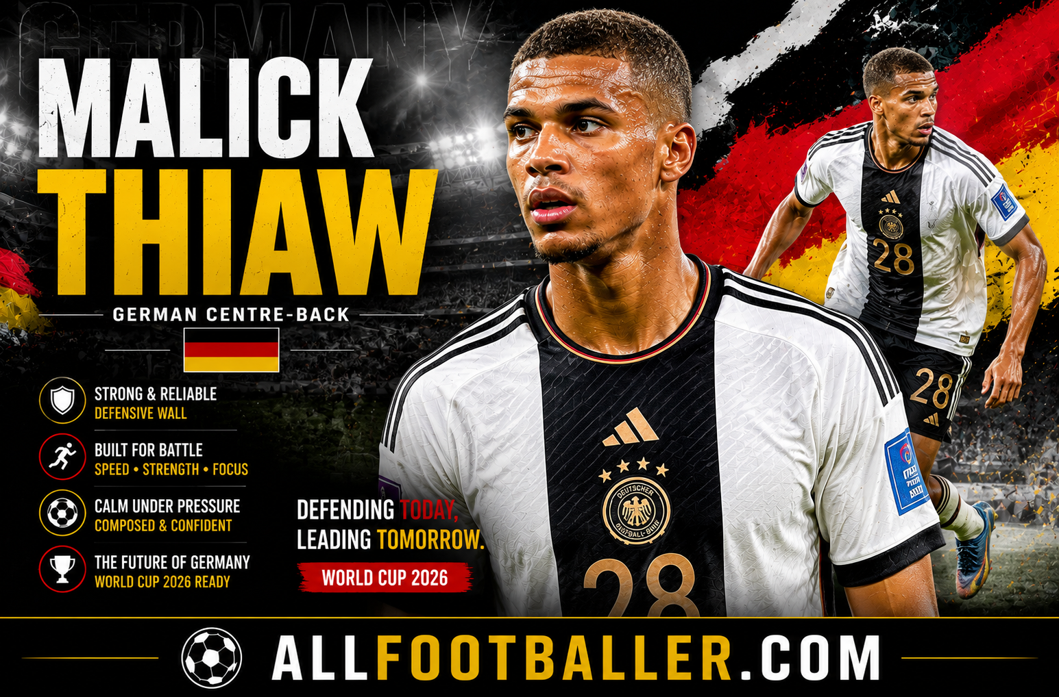 Malick Thiaw Profile: Age, Height, Wife, Girlfriend, Family, Career Stats, Net Worth, FIFA World Cup 2026 & Biography
