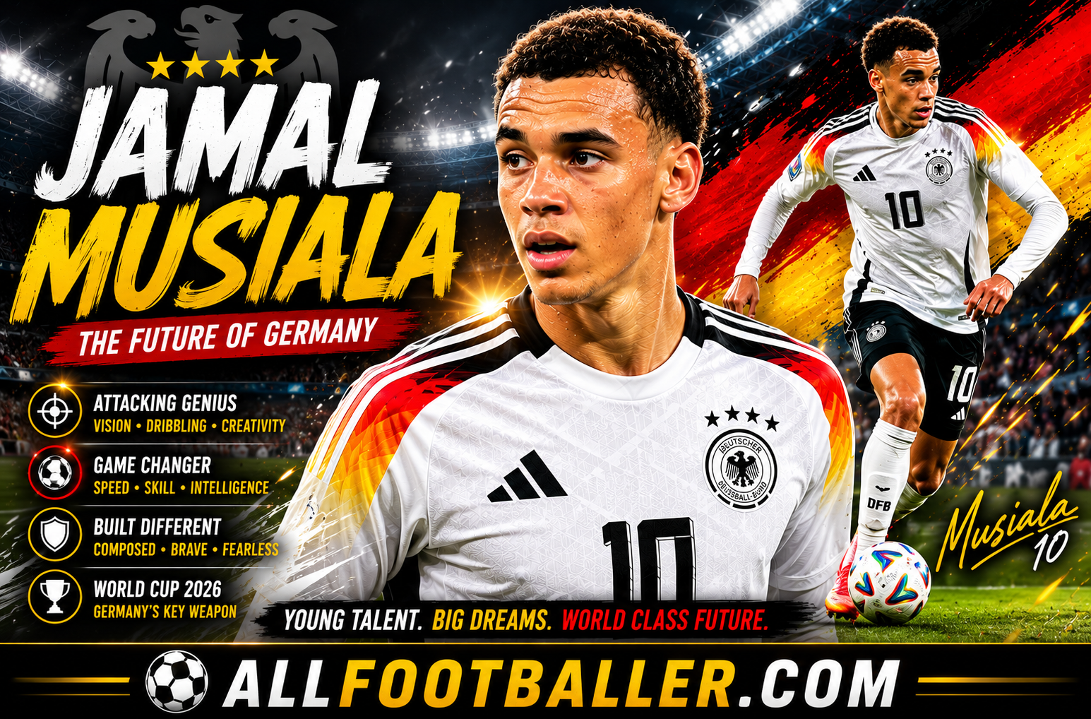 Jamal Musiala Profile: Age, Height, Wife, Girlfriend, Family, Career Stats, Net Worth, FIFA World Cup 2026 & Biography