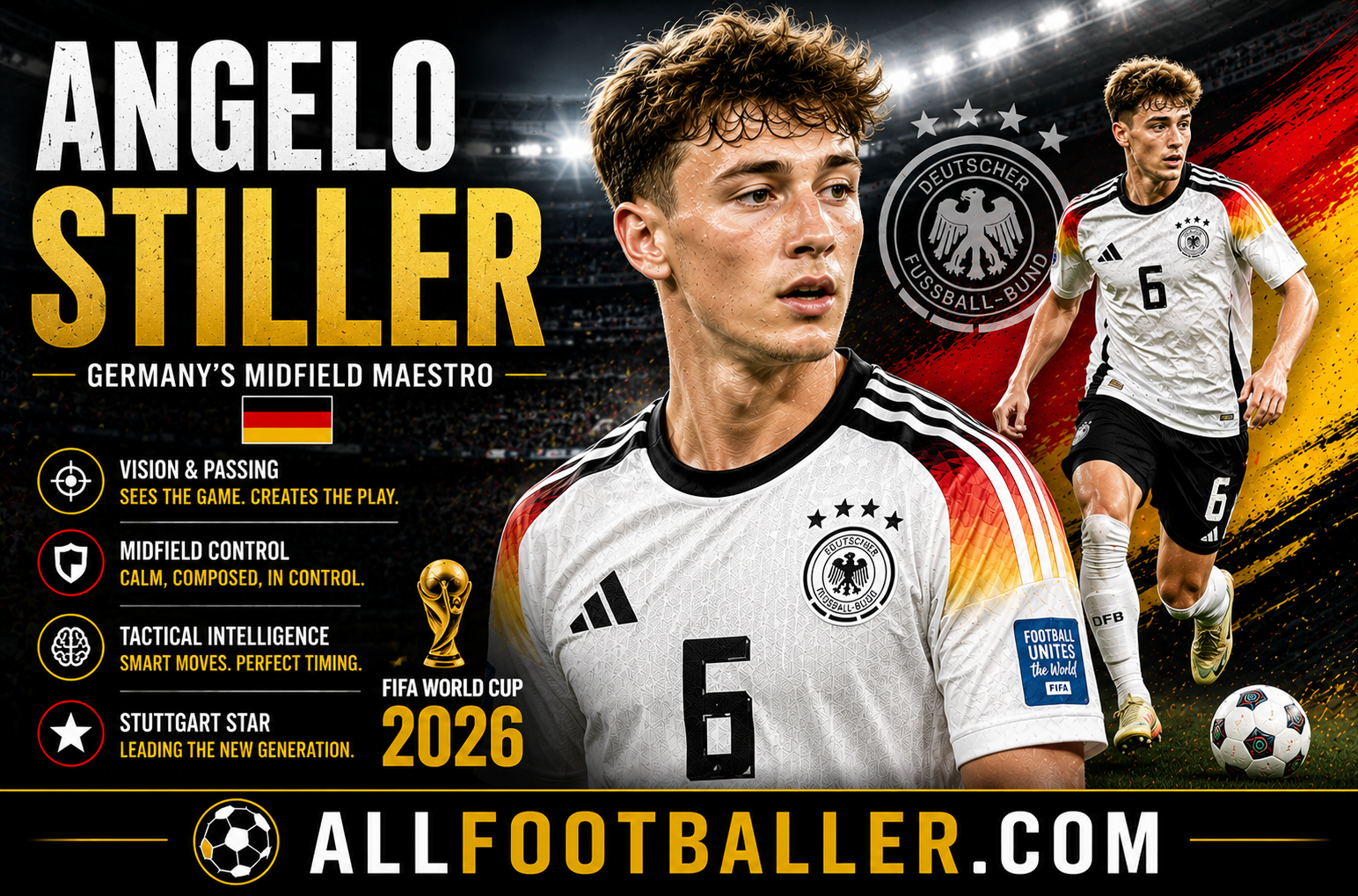 Angelo Stiller Profile: Age, Height, Wife, Girlfriend, Family, Career Stats, Net Worth, FIFA World Cup 2026 & Biography