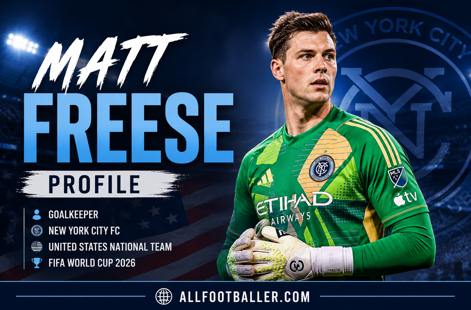Matt Freese Profile: Age, Height, Wife, Girlfriend, Family, Career Stats, Net Worth, FIFA World Cup 2026 & Biography
