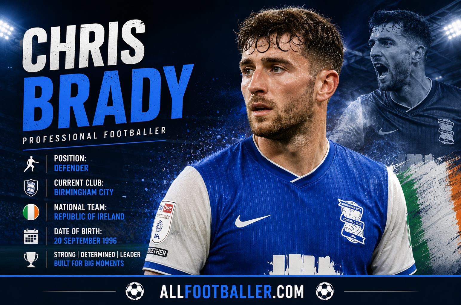 Chris Brady Profile: Age, Height, Wife, Girlfriend, Family, Career Stats, Net Worth, FIFA World Cup 2026 & Biography