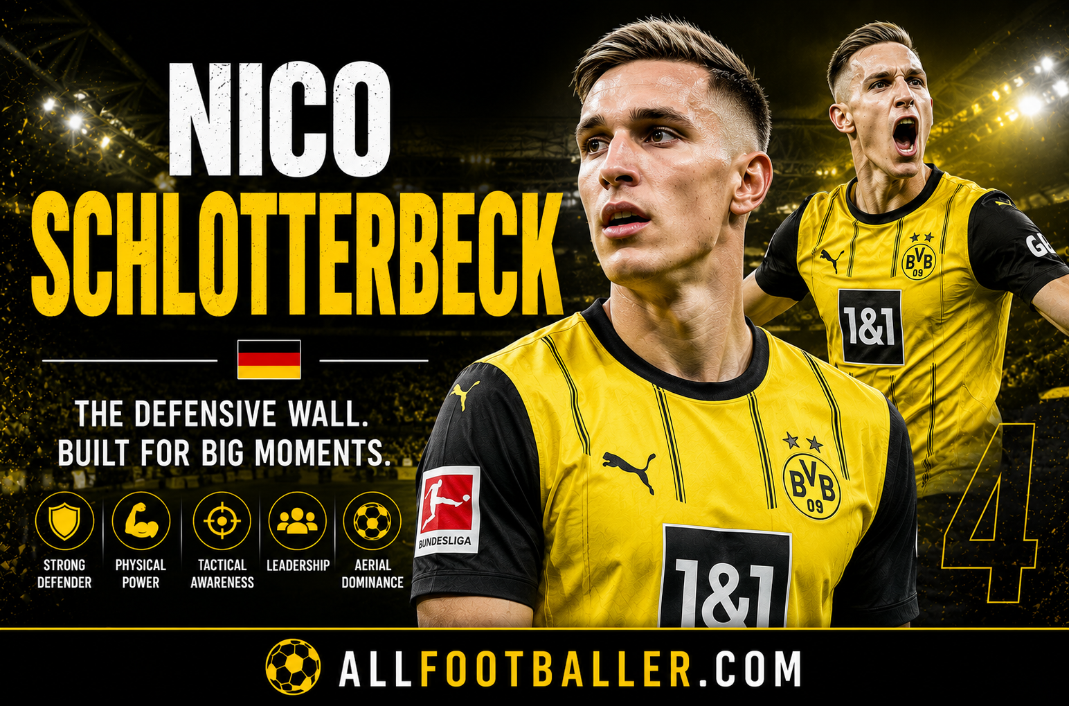Nico Schlotterbeck Profile: Age, Height, Wife, Girlfriend, Family, Career Stats, Net Worth, FIFA World Cup 2026 & Biography