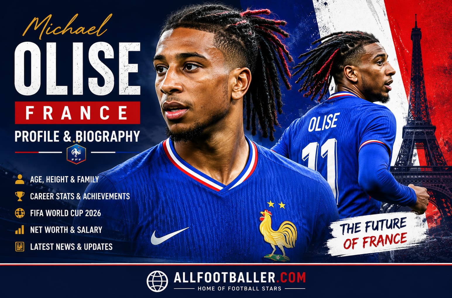 Michael Olise Profile: Age, Height, Wife, Girlfriend, Family, Career Stats, Net Worth, FIFA World Cup 2026 & Biography