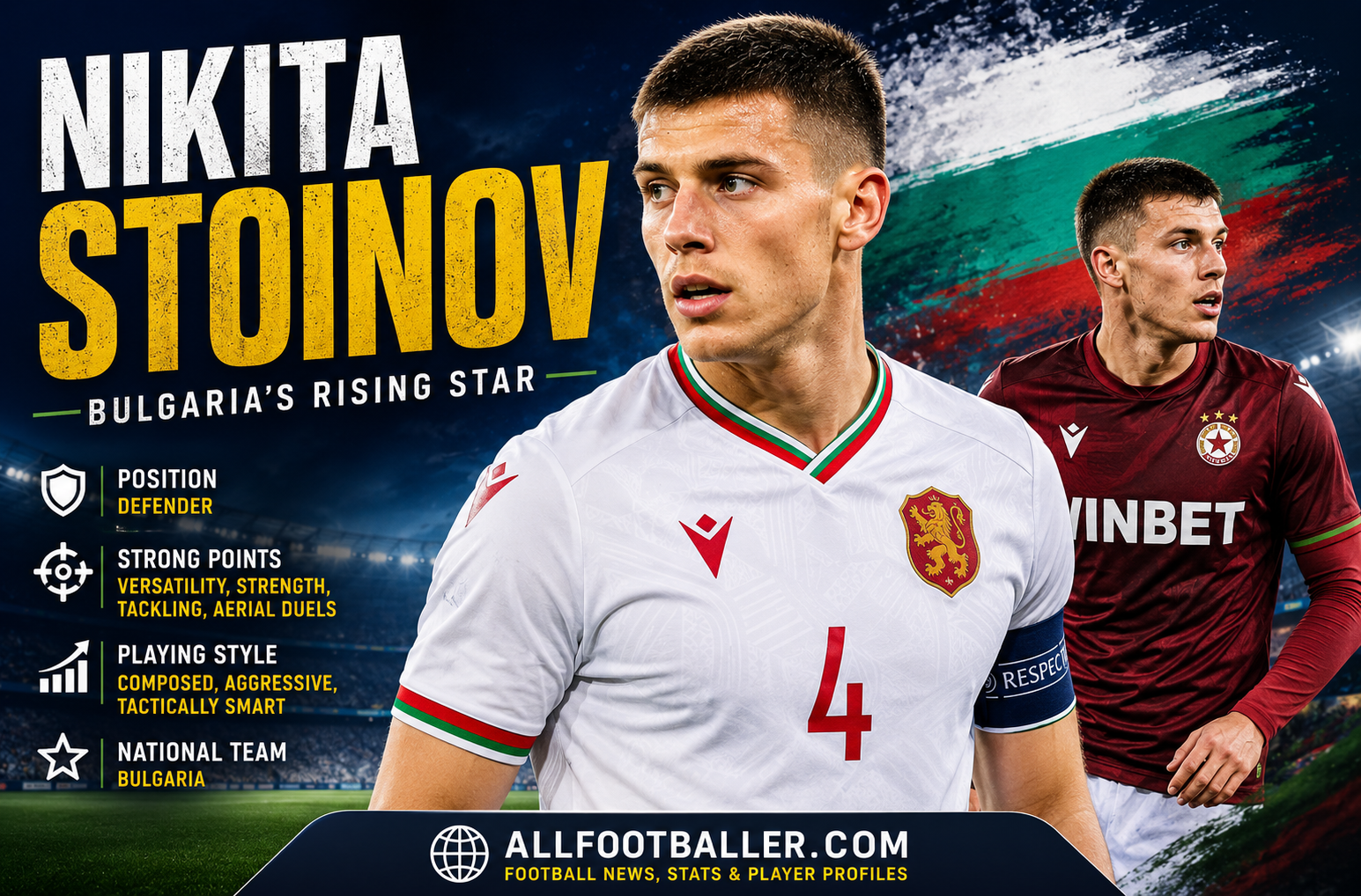 Nikita Stoinov Profile: Age, Height, Wife, Girlfriend, Family, Career Stats, Net Worth, FIFA World Cup 2026 & Biography